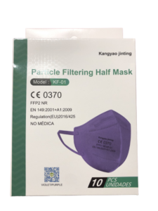 Máscaras Proteção FFP2 Lilás 10uni